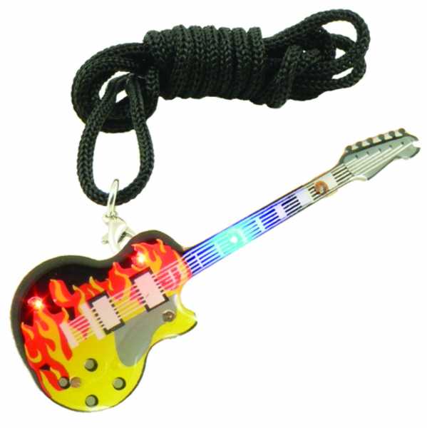 Işıklı Kolye - Elektro Gitar