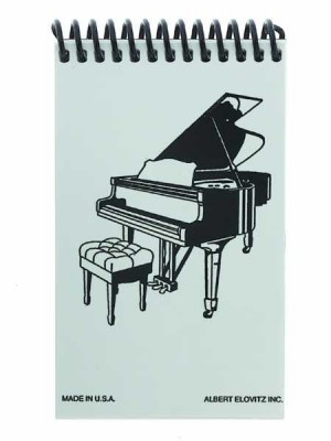 Kuyruklu Piyanolu Mini Spiral Notluk - AİM GİFTS