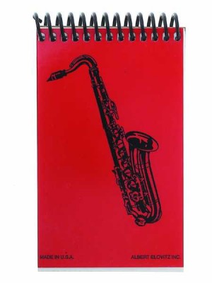 Saksafonlu Mini Spiral Notluk - Beyaz - AİM GİFTS