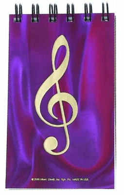 Sol Anahtarlı Hologramlı Spiral Notluk - Mavi - AİM GİFTS