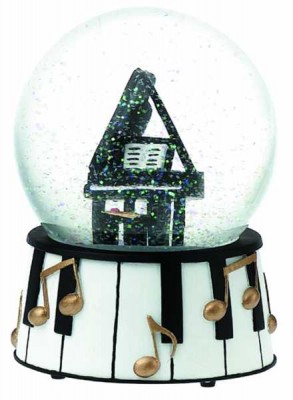 Müzik Kutulu Kar Küresi - Kuyruklu Piyano - AİM GİFTS