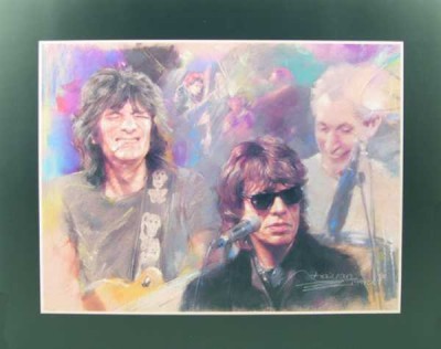 Rolling Stones Pop Art Poster