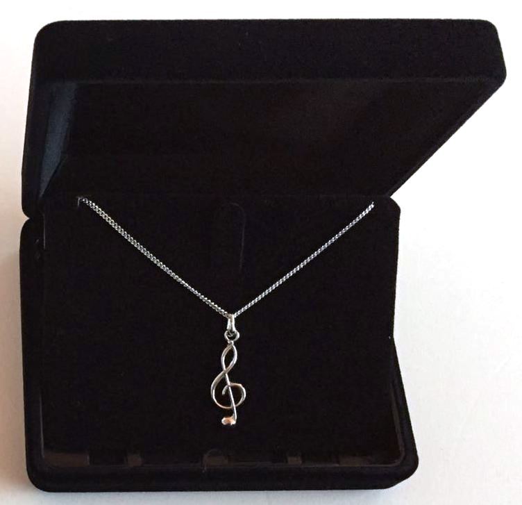 Sol Anahtarı Gümüş Kolye - G&G