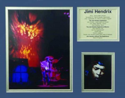 Jimi Hendrix Psychedelic Biyografik Poster
