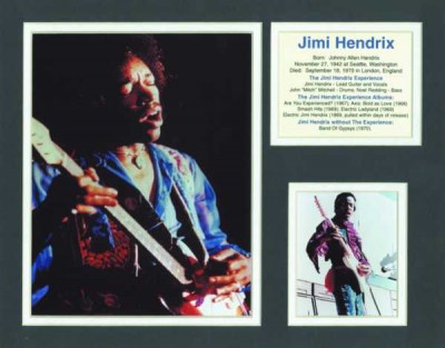 Jimi Hendrix Live Biyografik Poster - Thumbnail