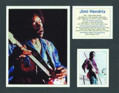 Jimi Hendrix Live Biyografik Poster