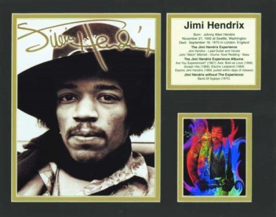 Jimi Hendrix Biyografik Poster - Thumbnail