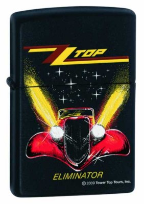 ZZ Top Eliminator Black Zippo Çakmak - Thumbnail