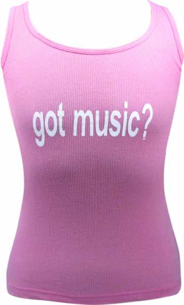 Music Pembe Kolsuz T-shirt