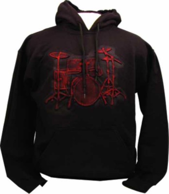 Drums Black - Red Sweatshirt - AİM GİFTS