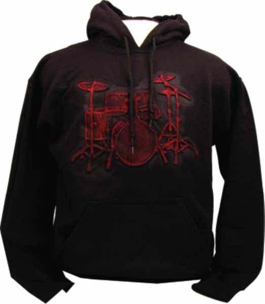 Drums Black - Red Sweatshirt