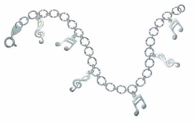 Sol Anahtarı ve Notalı Bileklik - AİM GİFTS