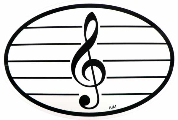 Sol Anahtarı Oval Stiker - 1