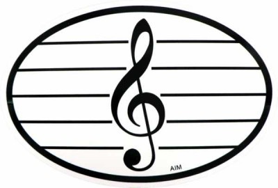 Sol Anahtarı Oval Stiker - 3