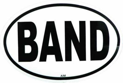Band Oval Stiker