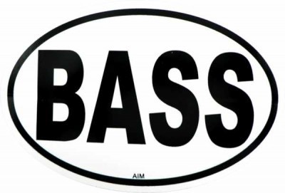 Bass Oval Stiker - Thumbnail