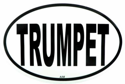 Trampet Oval Stiker