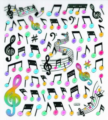 Müzik Notaları Stiker - AİM GİFTS