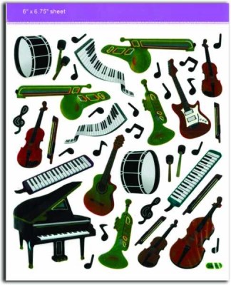 Tuşe-Çalgılar Stiker - AİM GİFTS