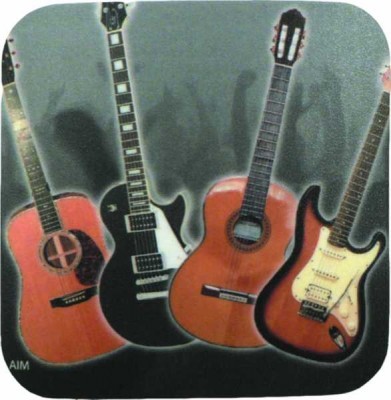 Gitarlar-Bardak Altlığı - Thumbnail