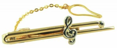 Sol Anahtarlı Kravat İğnesi - Thumbnail