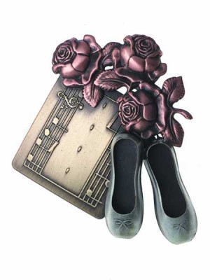 Bale Ayakkabısı Güllü Notalı Yaka İğnesi - AİM GİFTS