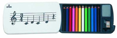 Notalı Mini Renkli Boya Kalemleri - G&G