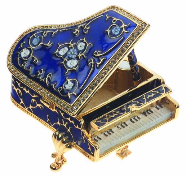 Porselen Mücevher Kutusu - Kuyruklu Piyano