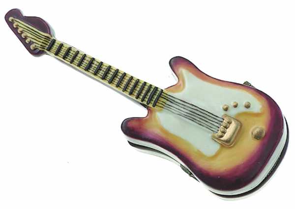 Porselen Mücevher Kutusu - Gitar - 1