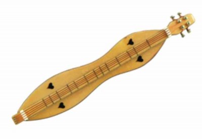 Magnet Çalgı Minyatür Dulcimer - Thumbnail