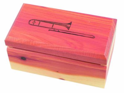 Trombonlu Gül Ağacı Ahşap Kutu - AİM GİFTS