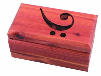 Fa Anahtarı Desenli Gül Ağacı Ahşap Kutu - AİM GİFTS