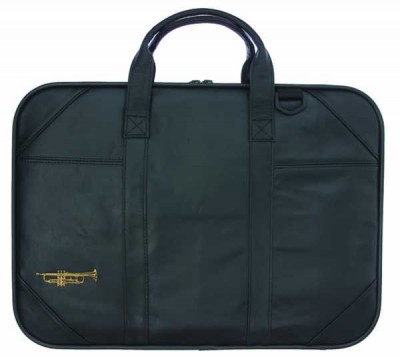 Trompet İşlemeli Deri Evrak Çantası - AİM GİFTS