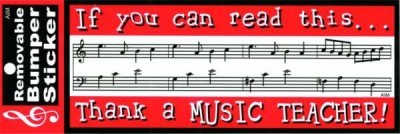 Thank A Music Teacher - Tampon Stiker