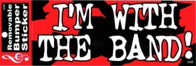 I am With The Band - Tampon Stiker - Thumbnail