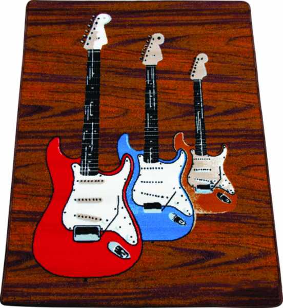 Elektrogitar Desenli Halı