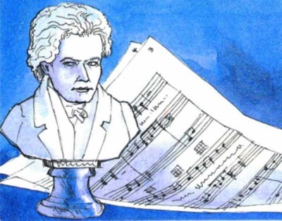 Bach Büst Not Kartı - Thumbnail