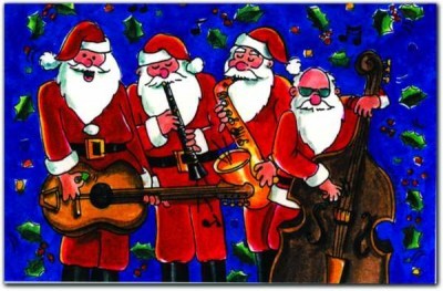 Rockin Santas Yılbaşı Kutlama Kartı