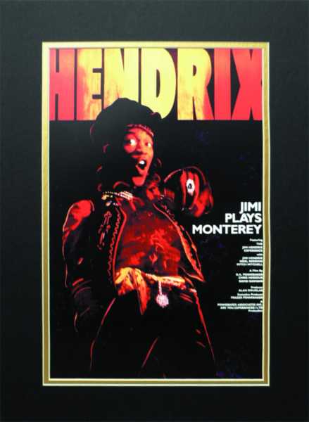 Jimi Hendrix Monterey Lc Turne Posteri