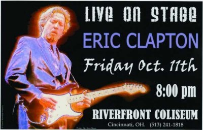 Eric Clapton Tur Posteri