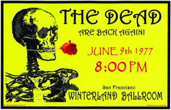 The Dead Winterland Ballroom Tur Posteri