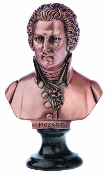 Mozart Bronz Büst