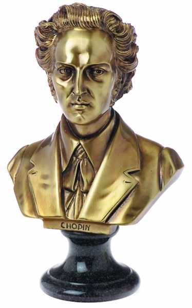 Chopin Bronz Büst