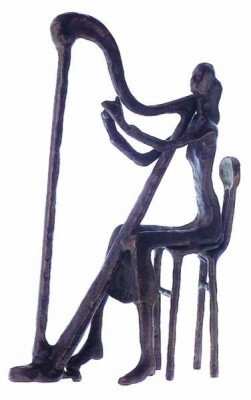 Bronz Müzisyenler - Arpçı - AİM GİFTS