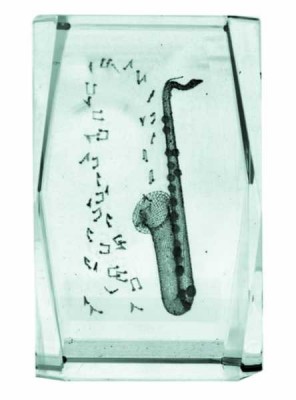 Lazer Kristaller - Saksafon - Notalı - AİM GİFTS