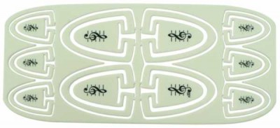 Sol Anahtarlı Büyük ve Küçük Klipsler (Beyaz) - AİM GİFTS