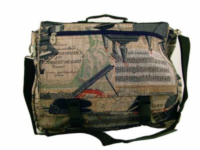 Piyano Desenli Goblen Dizayn Evrak Çantası - AİM GİFTS