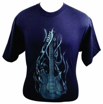 Gitar Alevli Mavi Sweatshirt - AİM GİFTS