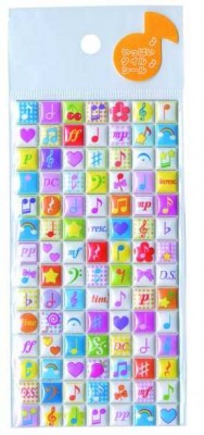 Notalı Kabartmalı Stiker - G&G