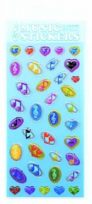 Parlak Notalar Stiker - G&G